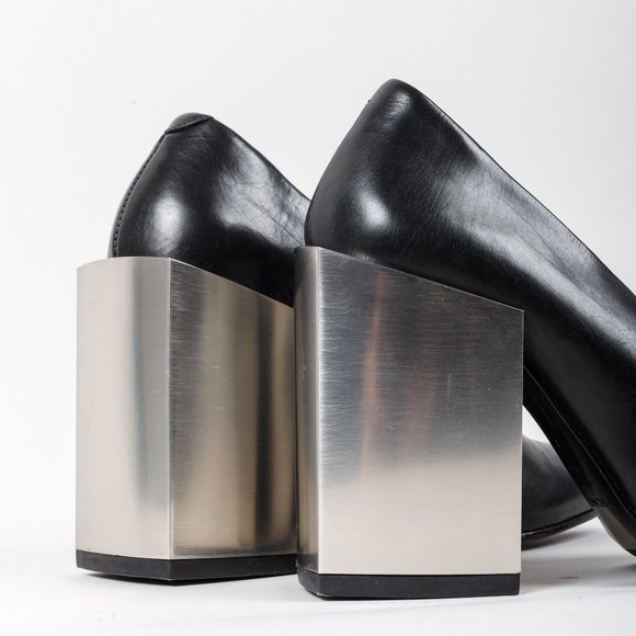 Vic Matie Mirror Block Heels - Picture 7 of 9